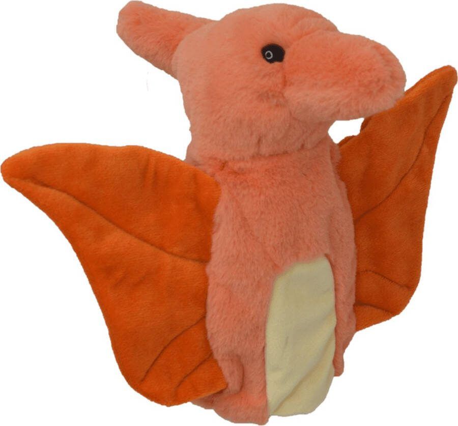 Cute by Felix Knuffel handpop Pterosaurus Oranje 20cm
