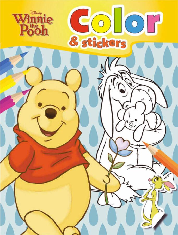 C.W. Color & Sticker Disney Winnie the Pooh-Meerdere kleuren