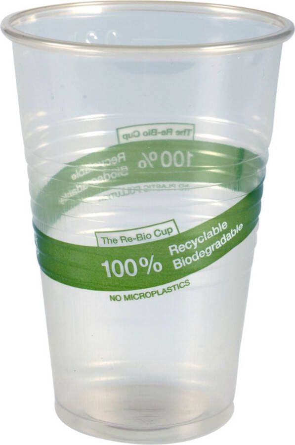 Cyrus Abena Cyrus drinkglas 30cl 50 stuks Drinking glass ABENA Gastro Re-Bio 12.2cm Ø8cm 30 cl 38 cl clear PP biodegradable