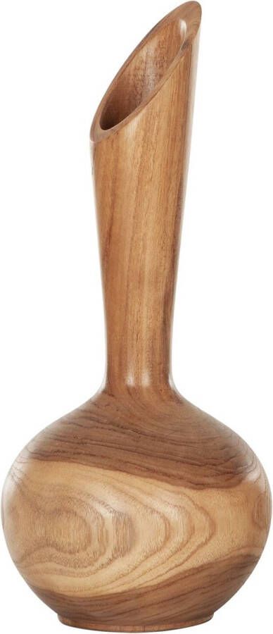 MUST Living Vaas Single Flower Teakhout 30cm Naturel