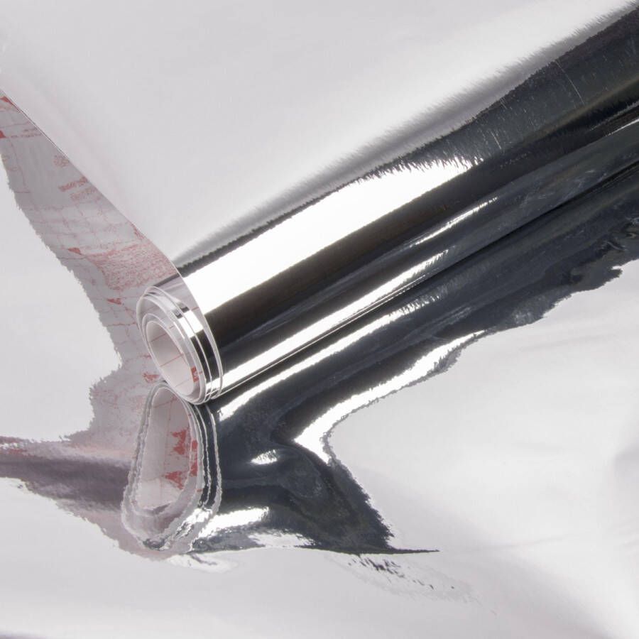 D-c-fix Zelfklevende Decoratiefolie Hoogglans Zilver 150x45 cm