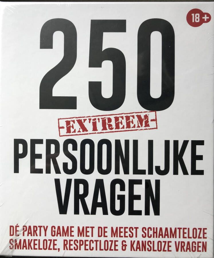 D&F 250 Extreem Persoonlijke Vragen- partygame