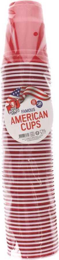 Beer pong league Beerpong bekers Bierpong red cups American cups 50 stuks 550 ml