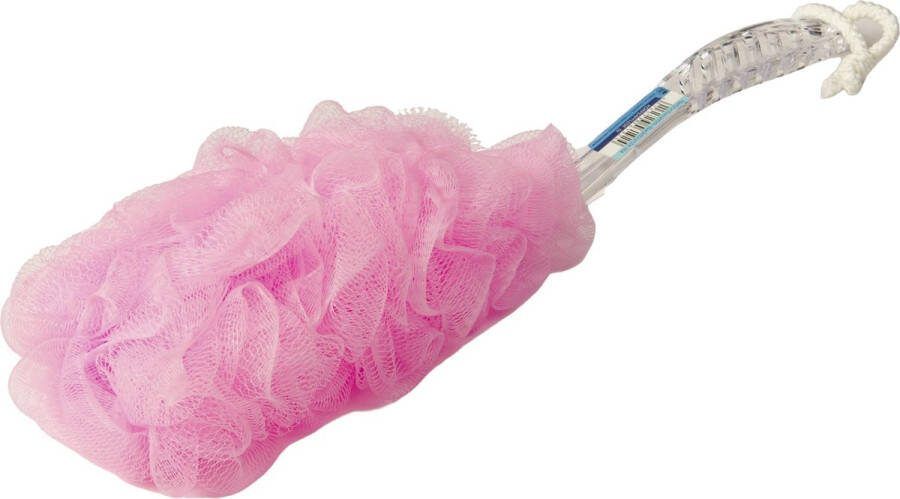 D&L Badborstel Puff Kunststof Roze