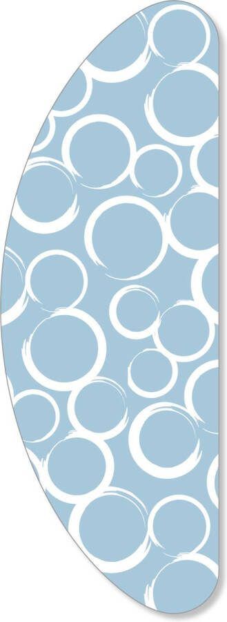 D&L Strijkplankhoes Banaan Model + Molton 160 x 57cm Blauw Wit Cirkel