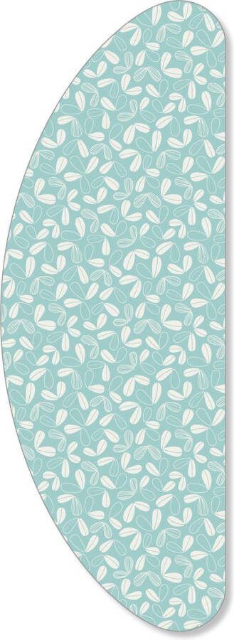 D&L Strijkplankhoes Banaan Model + Molton 160 x 57cm Turquiose Blaadjes