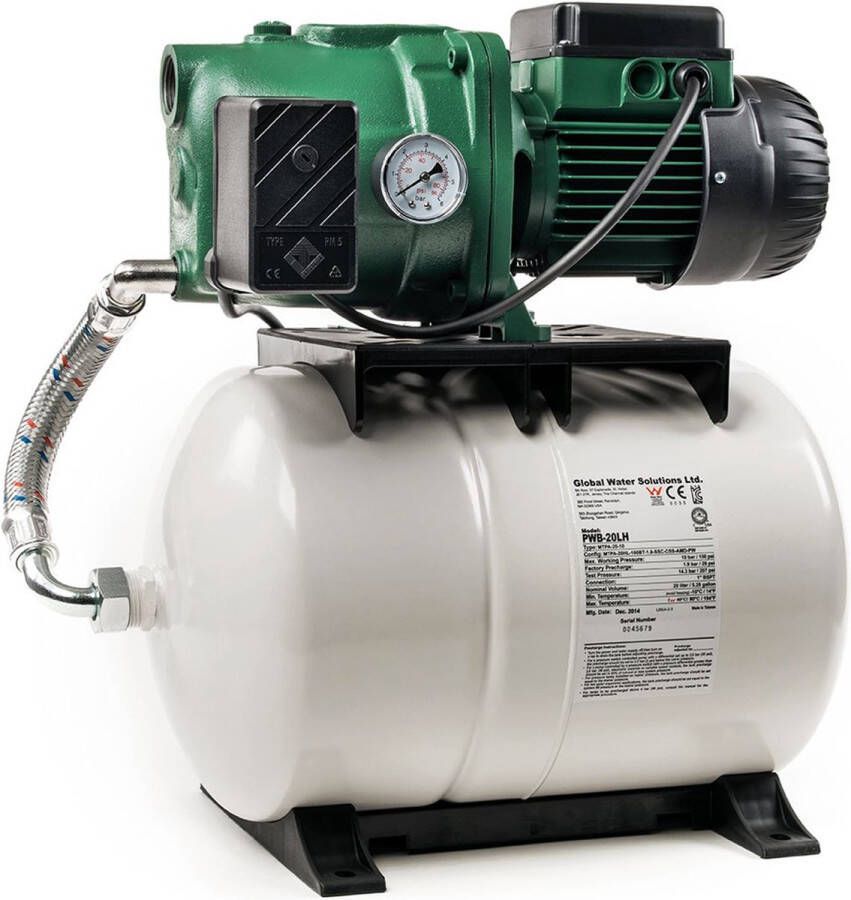 DAB Aquajet 132 20 M Hydrofoorpomp Tuinpomp Met Drukvat 4800l h 1490W Voor Tuinberegening