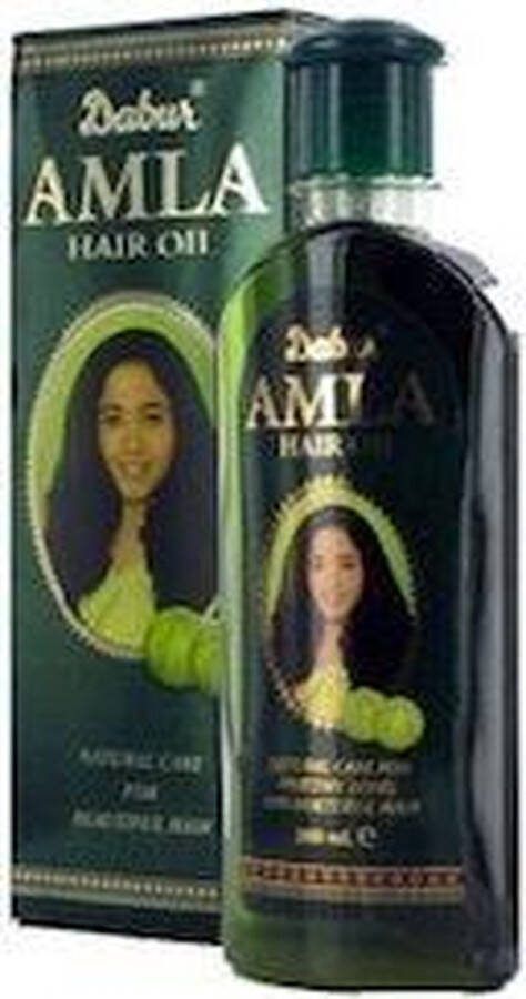 Dabur Amla Haarolie 300ml Verrijkt met Mineralen Canola & Amla Extract voor Gehydrateerd Zacht en Glanzend Haar Voedt de Hoofdhuid Bevordert Haargroei