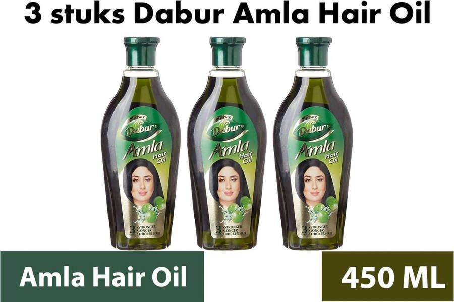 Dabur Amla Haarolie Hair oil 450 ml 3 stuks