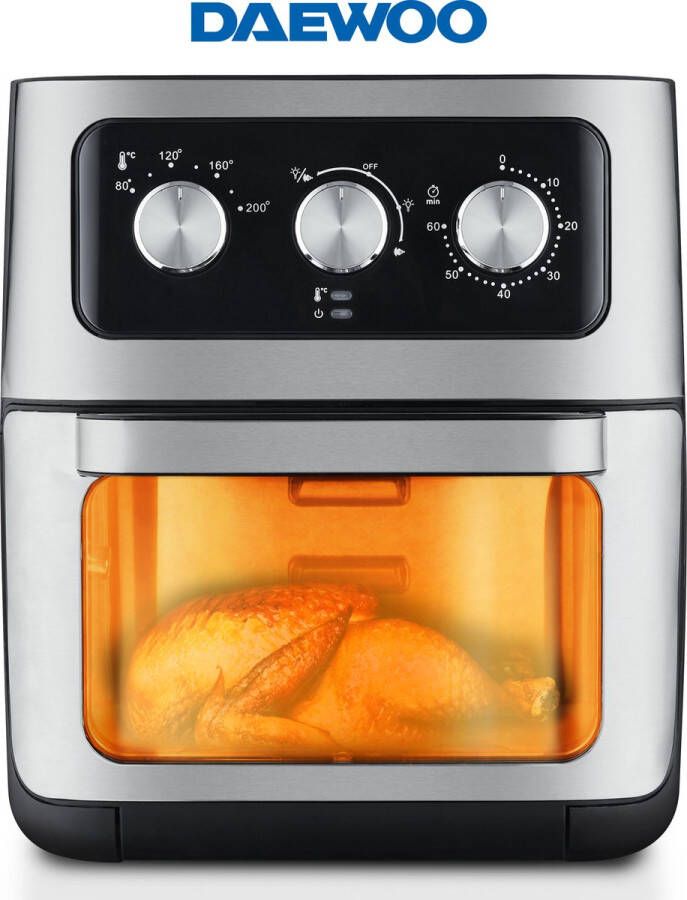 Daewoo DHFRYER12L Airfryer & Oven 12 liter Instelbare Timer Temperatuurregelaar 1700 Watt