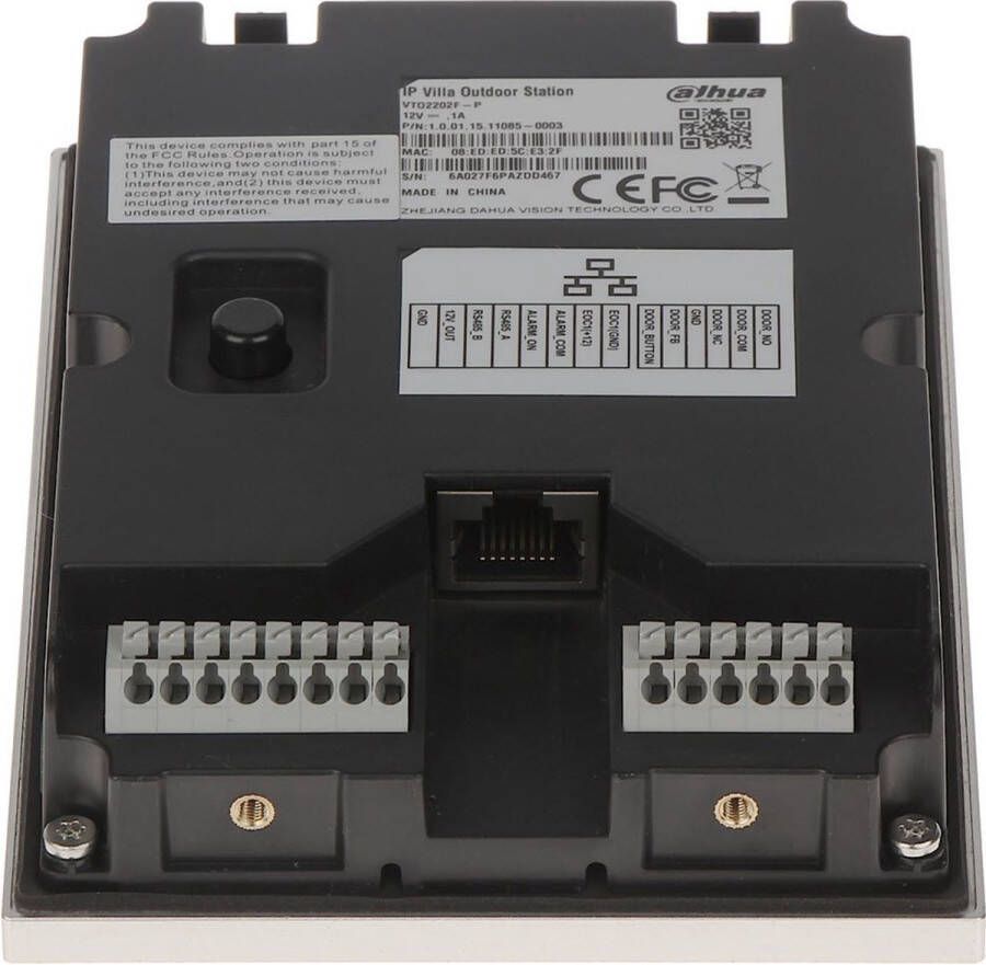 Dahua KTP01(S) Video Deurbel Complete IP Intercom Kit