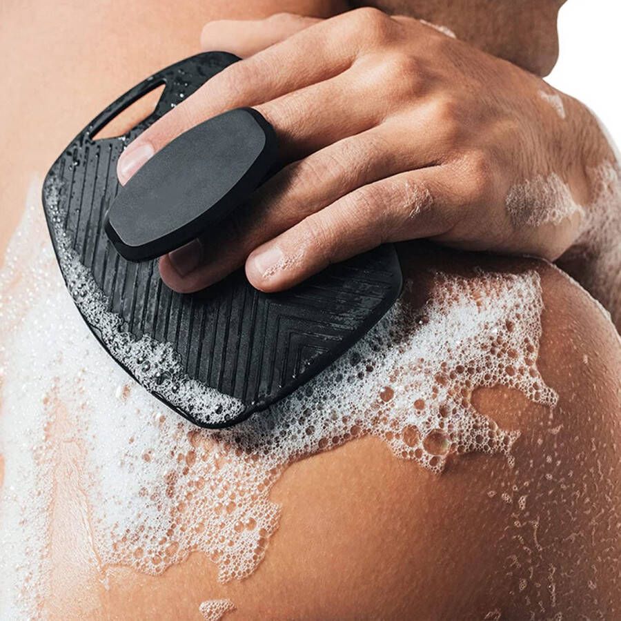 Daily BodyCare Body Scrub Deluxe Siliconen Badborstel Body & Hair Scrub handschoen Douchespons Duurzaam Exfoliërende werking Scrubben Alle Huidtypen Ergonomisch Handvat