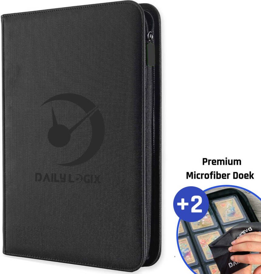 DAILY LOGIX Verzamelmap Geschikt Voor Alle Trading cards Polaroid Fotoalbum Verzamelalbum 360 Kaarten Binder 9 Pocket Verzamelkaarten Kaarthouder
