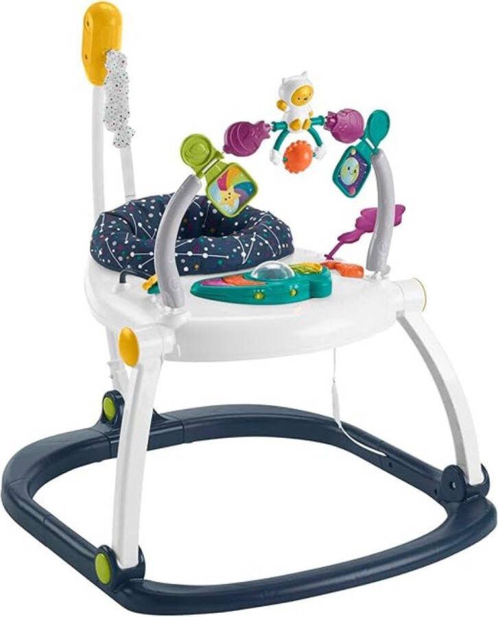 Dailysupplies Baby Jumper Speelgoed Kinderspeelgoed 1 Jaar Baby Speelgoed 0 Jaar Bouncer Wit met Zwart