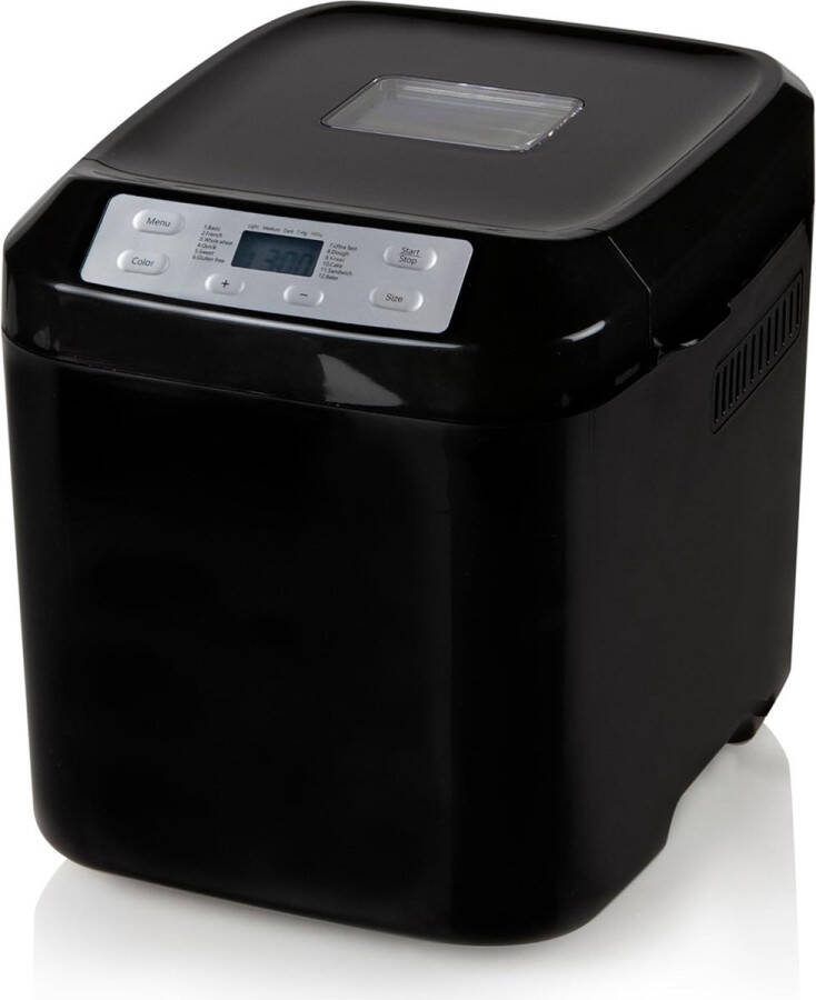 Dailysupplies Broodbakmachine met 19 Programma's en Timer Broodmachine Broodbakmachines Voor Broodmix 1000Gram Zwart