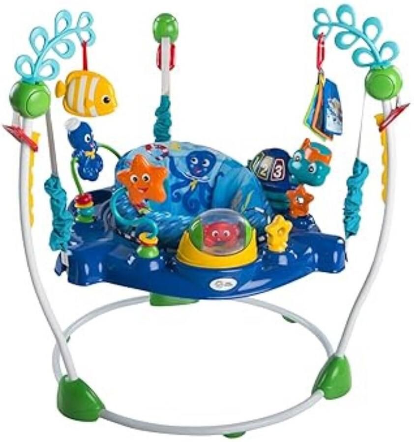 Dailysupplies Baby Jumper Speelgoed Kinderspeelgoed 1 Jaar Baby Speelgoed 0 Jaar Bouncer Blauw Zee Thema