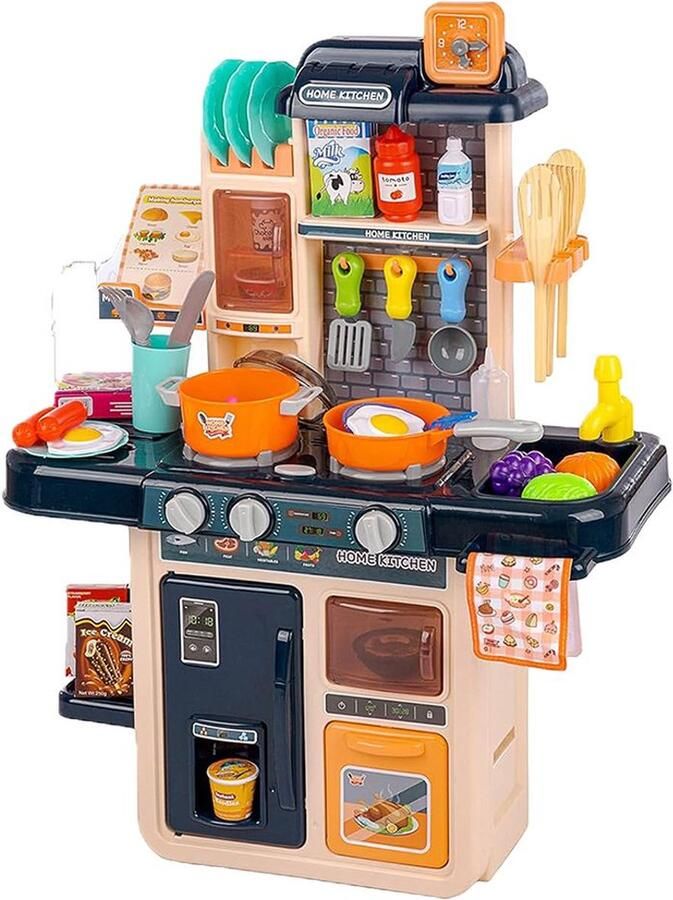 Dailysupplies Buitenkeuken Speelgoed Modderkeuken Mud Kitchen Kinderspeelgoed 2 Jaar voor Jongens en Meisjes Speelkeuken Zwart
