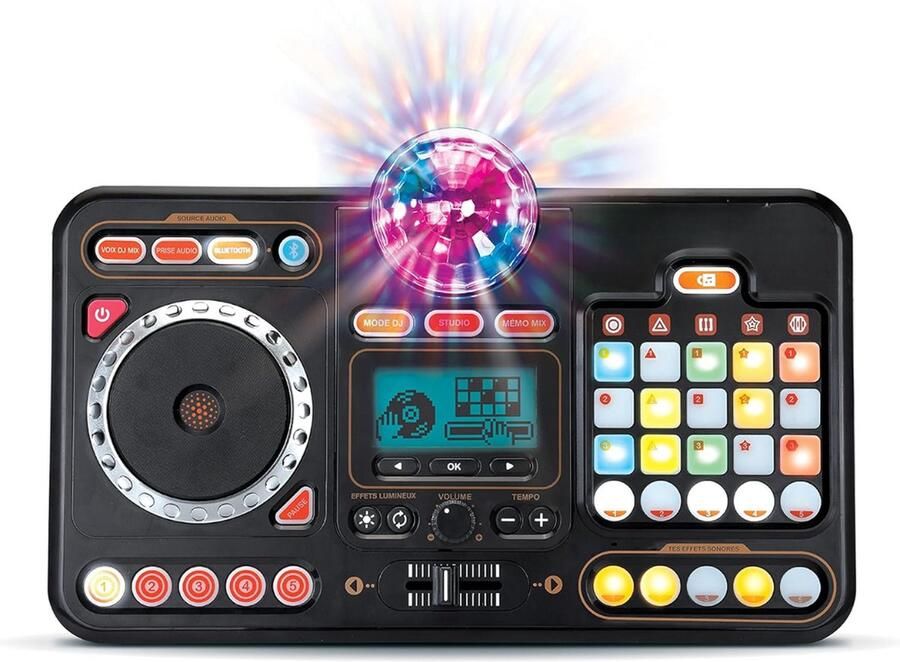 Dailysupplies Dj set Kinderen Mengpaneel voor Kinderen Soundboard Mixer Zwart