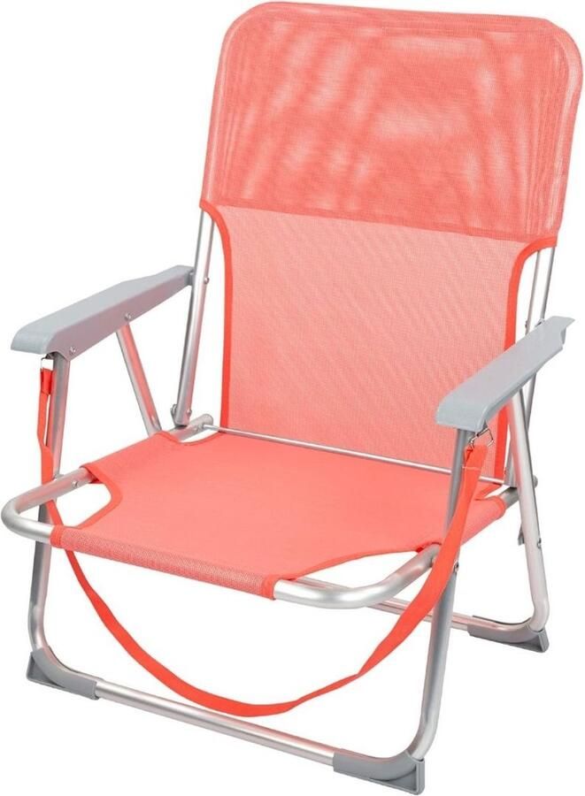 Dailysupplies Strandstoel Opvouwbaar Campingstoel Vouwstoel Inklapbaar Oranje