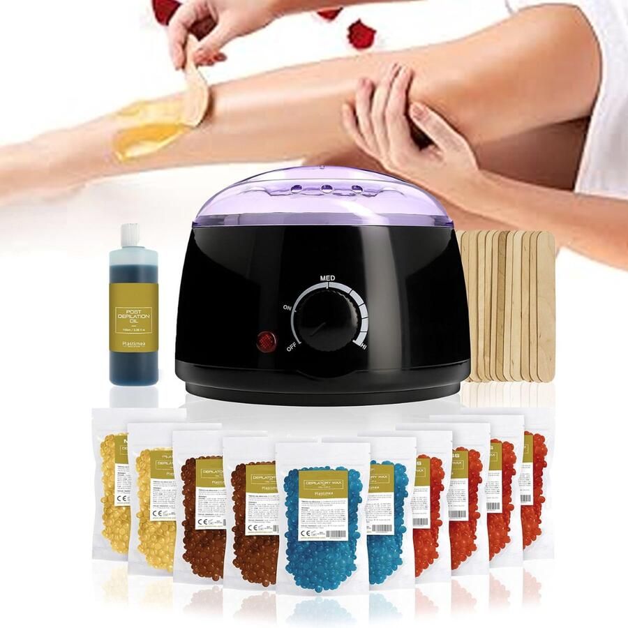 Dailysupplies Wax Apparaat Ontharingsapparaat Wax Heater Zwart met Paars