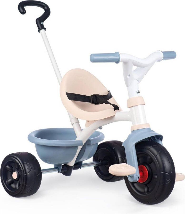 Dailysupplies Driewieler met Duwstang Driewielers Loopfiets Blauw met Wit