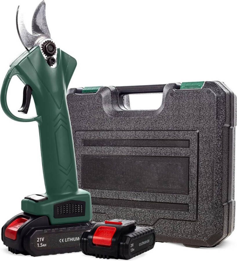 Dailysupplies Elektrische Snoeischaar Heggenschaar Accu Takkenschaar Electrisch Groen