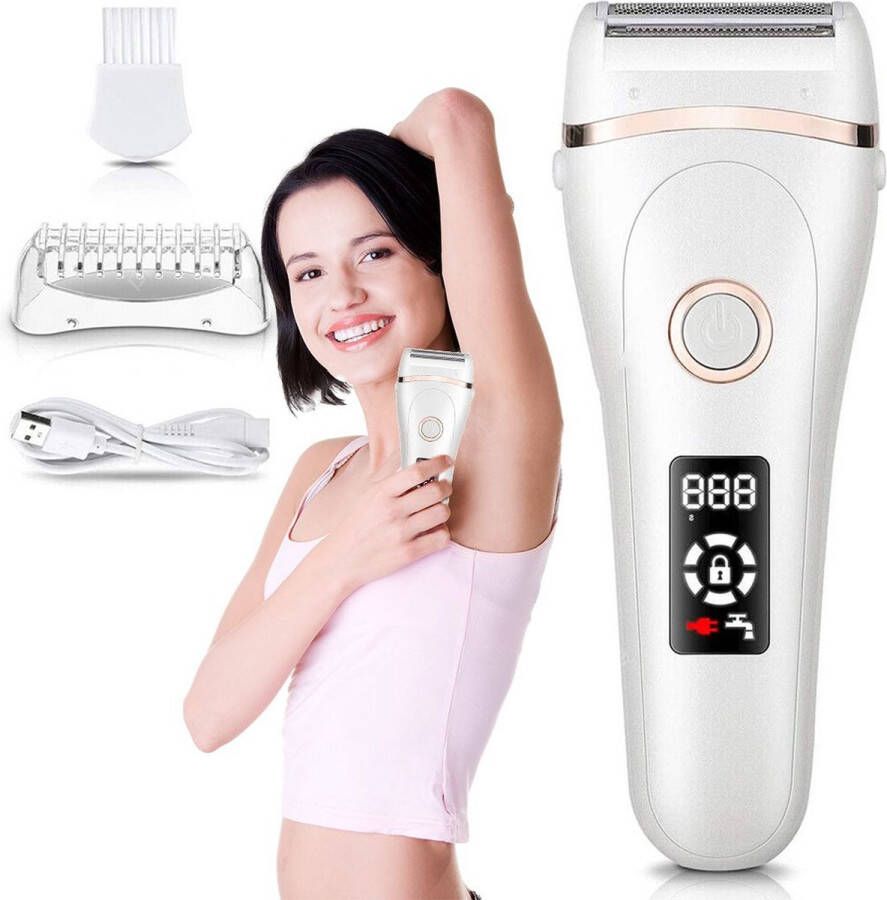 Dailysupplies Epileerapparaat Dames Epilator Gezicht Ontharingsapparaat Wit