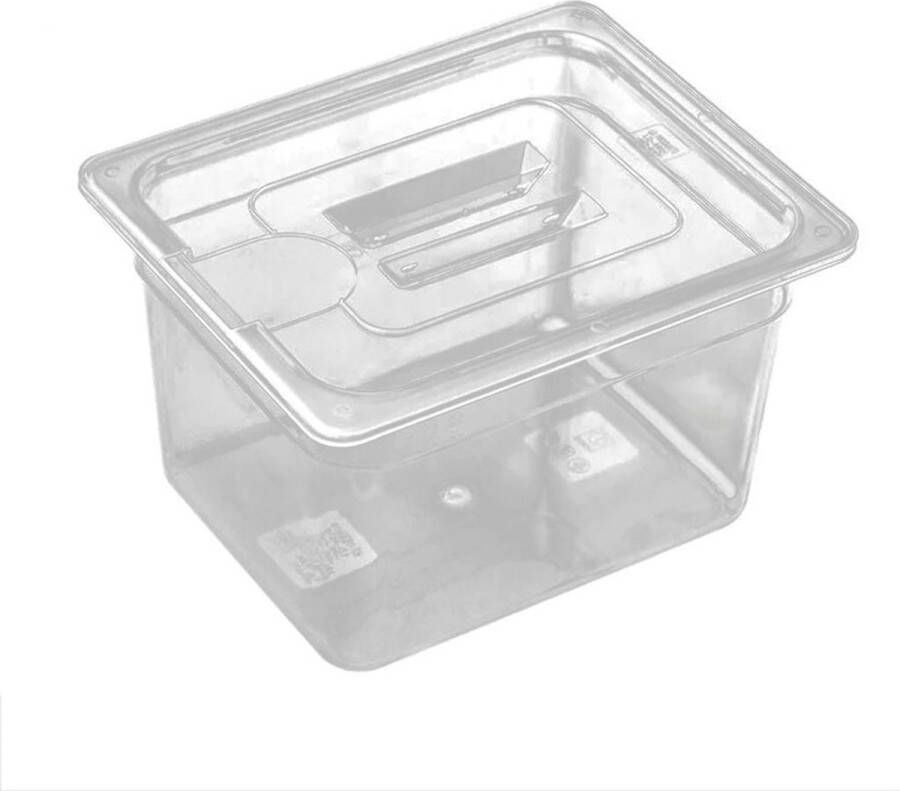 Dailysupplies Geïsoleerde Waterbak Met Deksel – Sous Vide Koker – 6L – Transparant – 6 Stukken Vlees Tegelijk