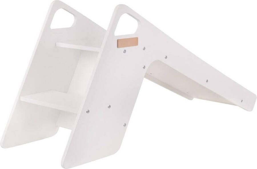 Dailysupplies Glijbaan Peuter Glijbaan Buiten en Binnen 2 Jaar en Ouder Hout Wit