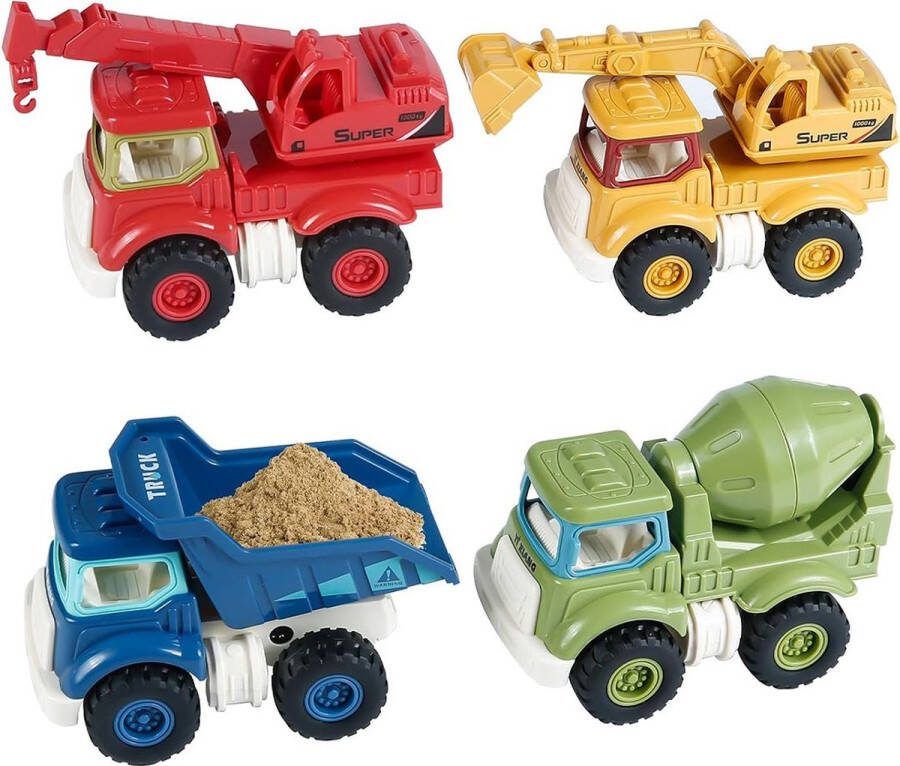 Dailysupplies Graafmachine Speelgoed Buitenspeelgoed Zandbak 4Stuks