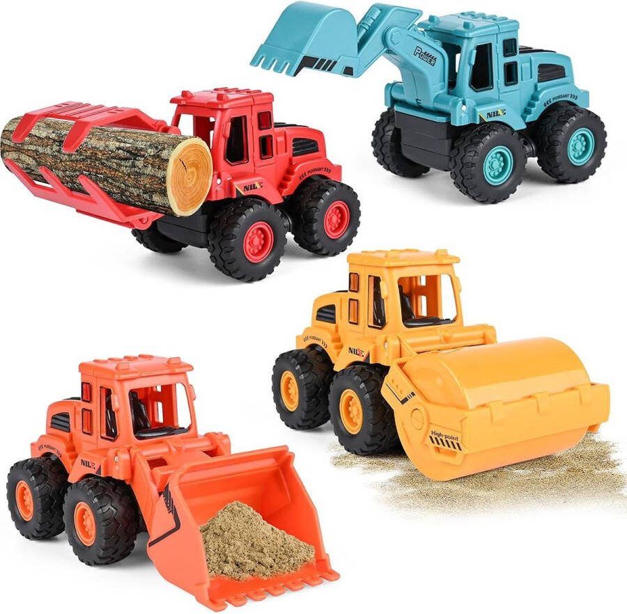 Dailysupplies Graafmachine Speelgoed Buitenspeelgoed Zandbak 4Stuks
