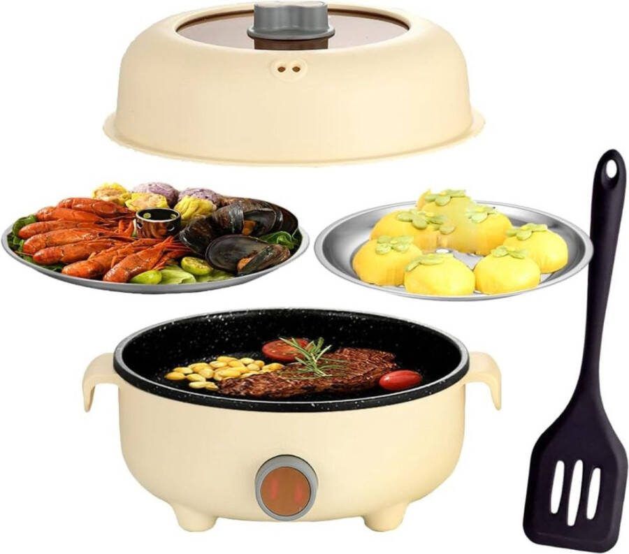 Dailysupplies Hotpot Electrisch Kaasfondue Chinese Fondueset Fonduepannen Geel