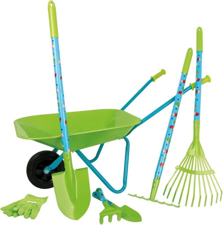 Dailysupplies Kinder Tuinset Kinderkruiwagen Strandspeelgoed Strandschep Kinder Tuingereedschap Groen
