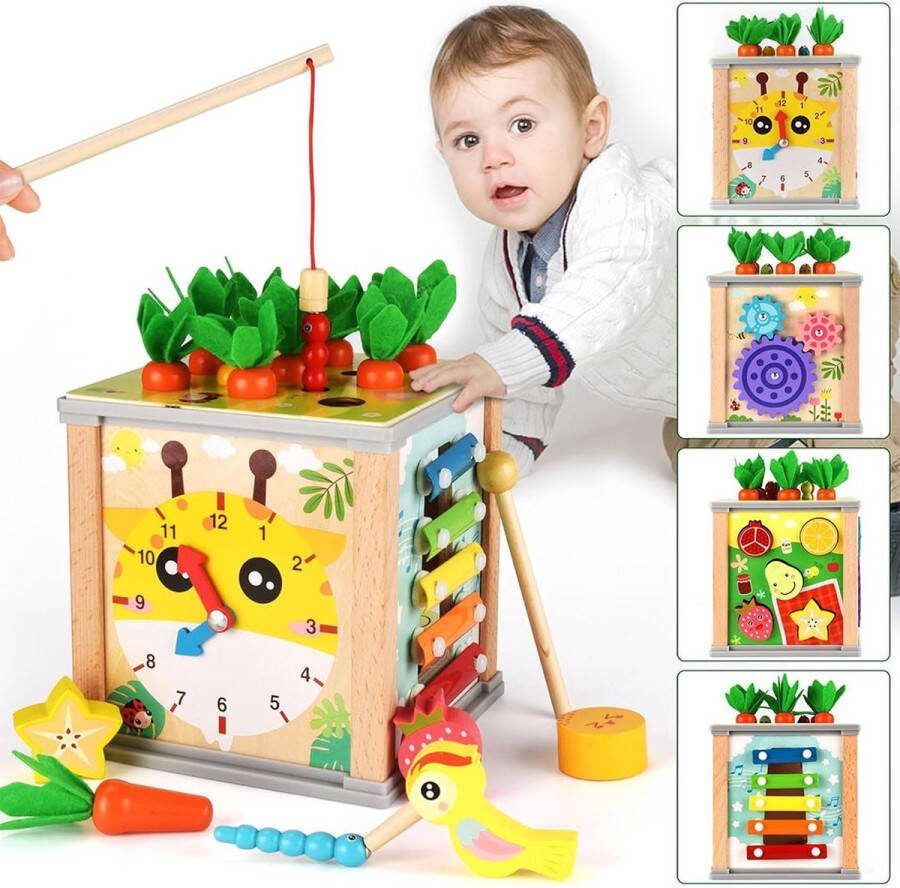 Dailysupplies Kinderspeelgoed 1 2 & 3 Jaar voor Meisjes en Jongens Educatief Speelgoed Montessori Sensorisch Klok