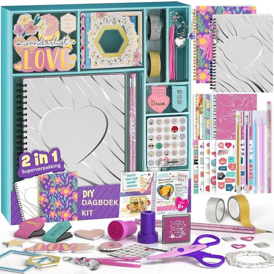 Dailysupplies Knutselkoffer voor Meisjes en Jongens Knutseldoos Knutselbox Speelgoed 1 Jaar en Ouder Licht Blauw