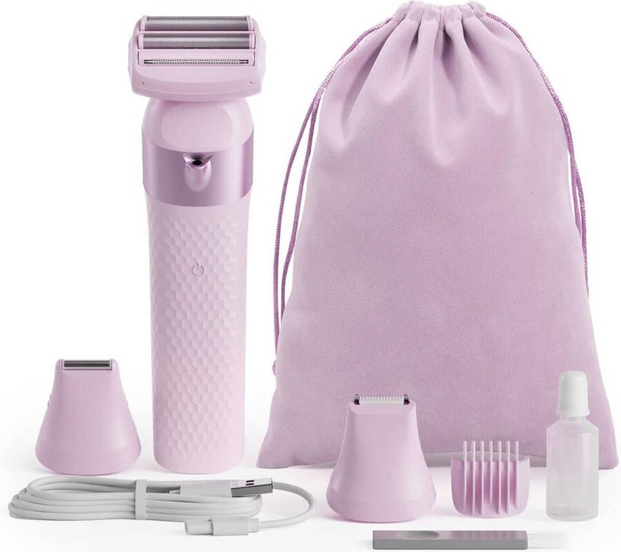 Dailysupplies Ladyshave Ladyshaves voor Vrouwen Scheerapparaat Vrouw Bikinitrimmer Lila