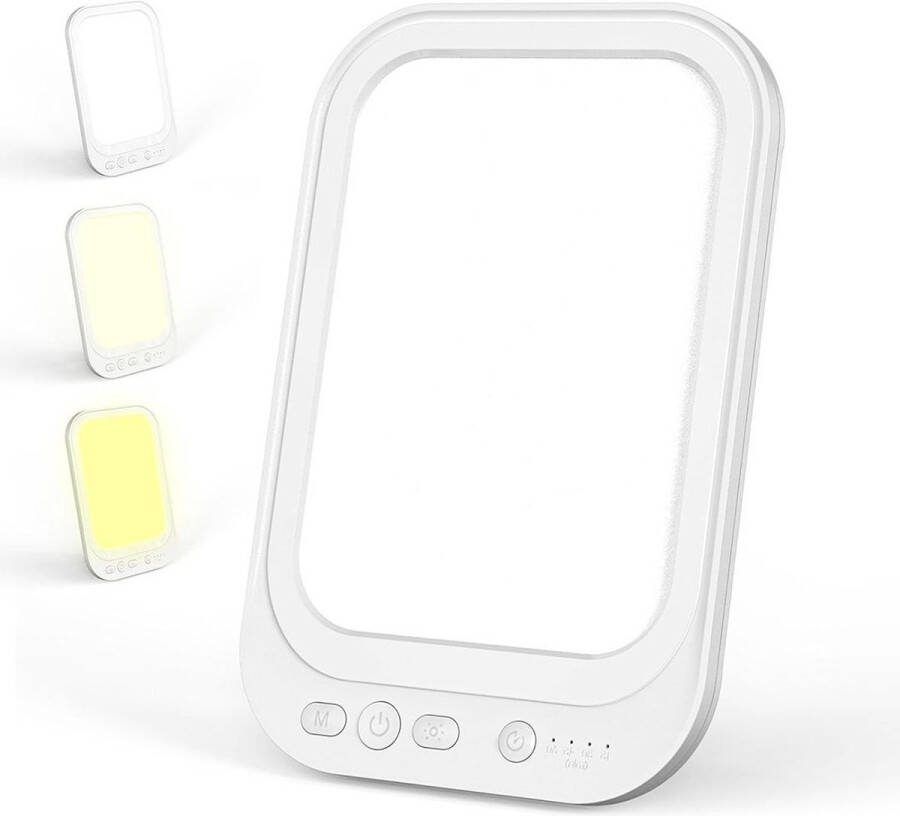Dailysupplies Lichttherapie Lamp Daglichtlamp met Aftel Timer- Bureaulamp Led Wit