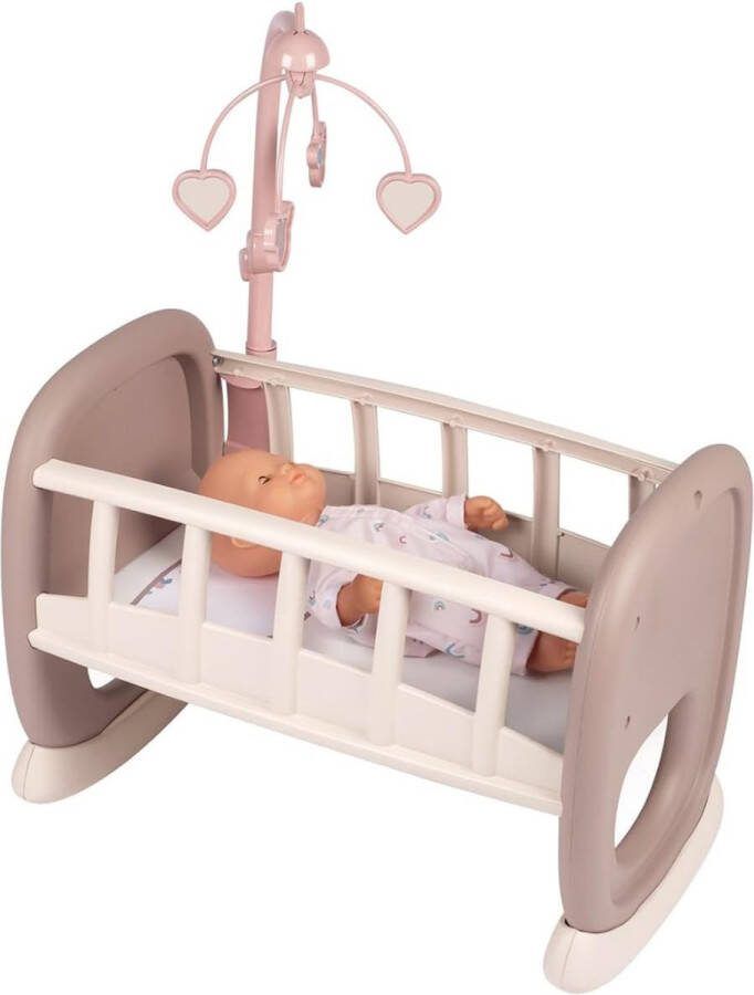 Dailysupplies Luxe Poppenbed Poppenbedje Hout Poppenhuis Meubels Beige