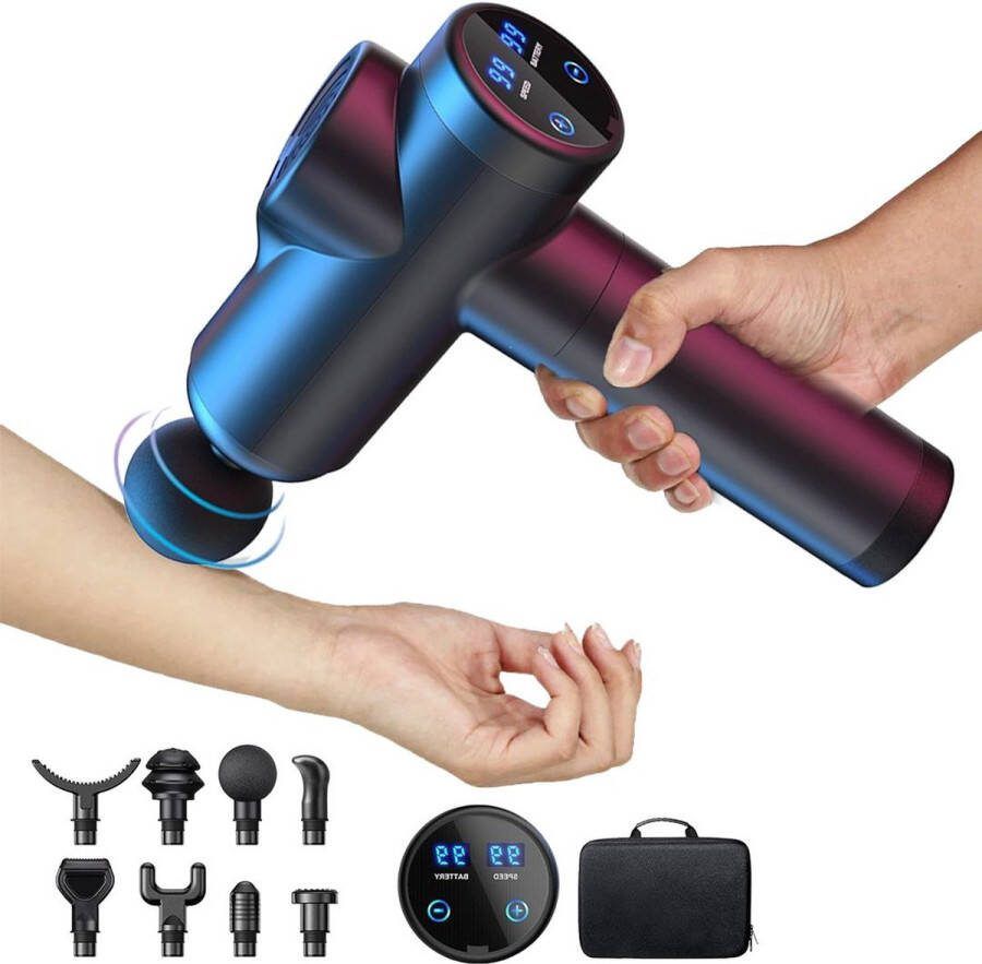 Dailysupplies Massage Gun Professioneel Massage Apparaat Massagegun Zwart