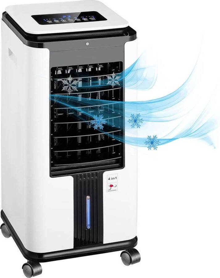 Dailysupplies Mobiele Airco Airconditioning Ventilatoren Airco Zonder Afvoerslang Wit met Zwart