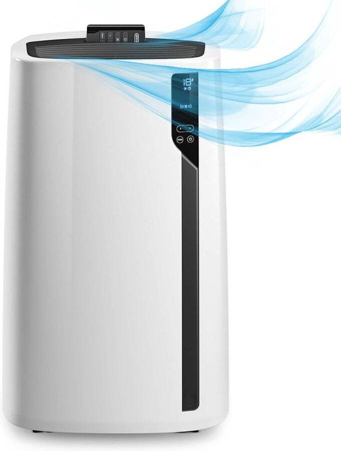 Dailysupplies Mobiele Airco Airconditioning Ventilatoren Airco Zonder Afvoerslang Wit met Zwart
