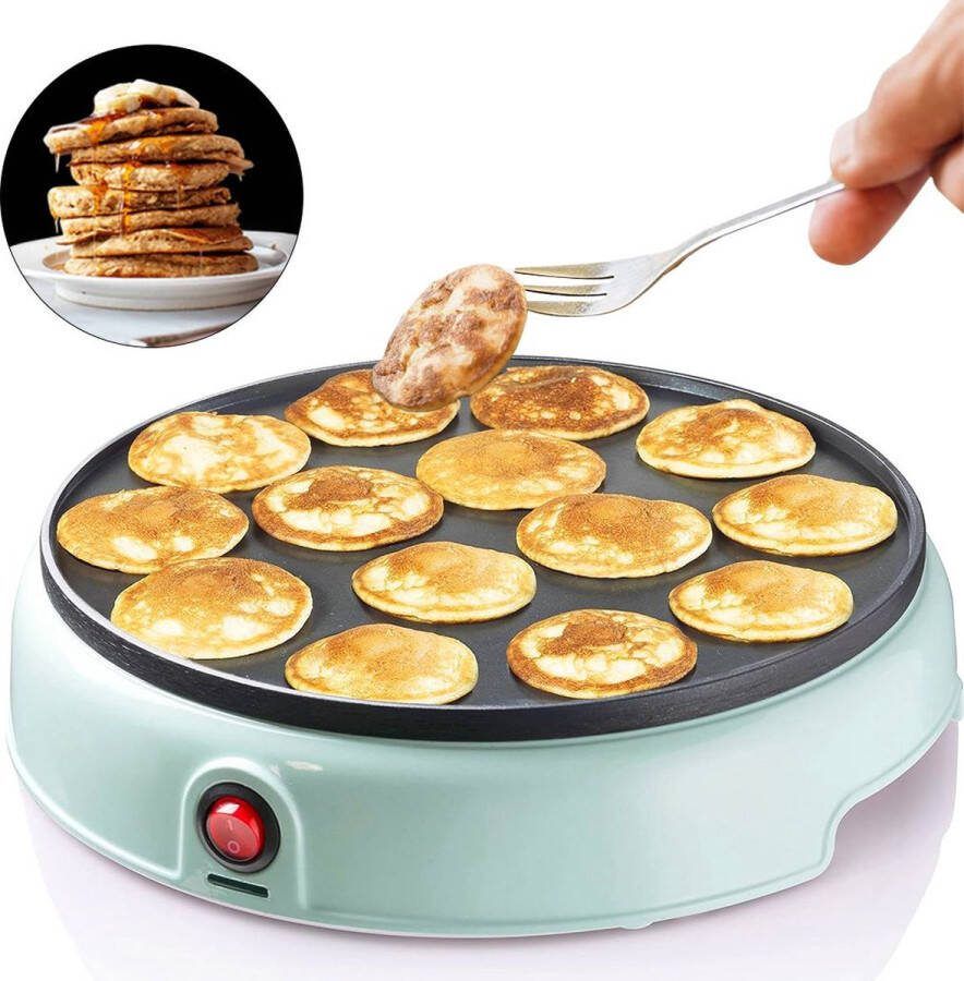 Dailysupplies Poffertjespan Electrisch Poffertjesmaker Poffertjespannen Blauw