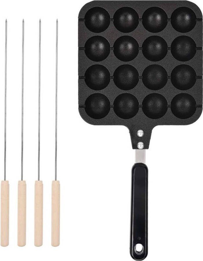 Dailysupplies Poffertjespan Inductie Poffertjesmaker Poffertjespannen Zwart
