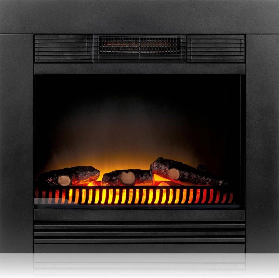 Dailysupplies Sfeerhaard Elektrisch Tafelhaard voor Binnen & Buiten Sfeerhaarden met Schouw 65x25x60cm Zwart