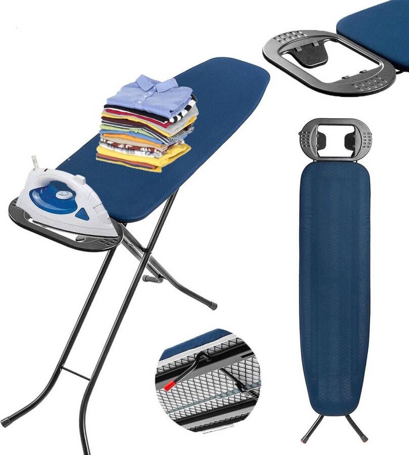 Dailysupplies Strijkplank voor Strijkijzer Strijkplanken Inklapbaar Donker Blauw