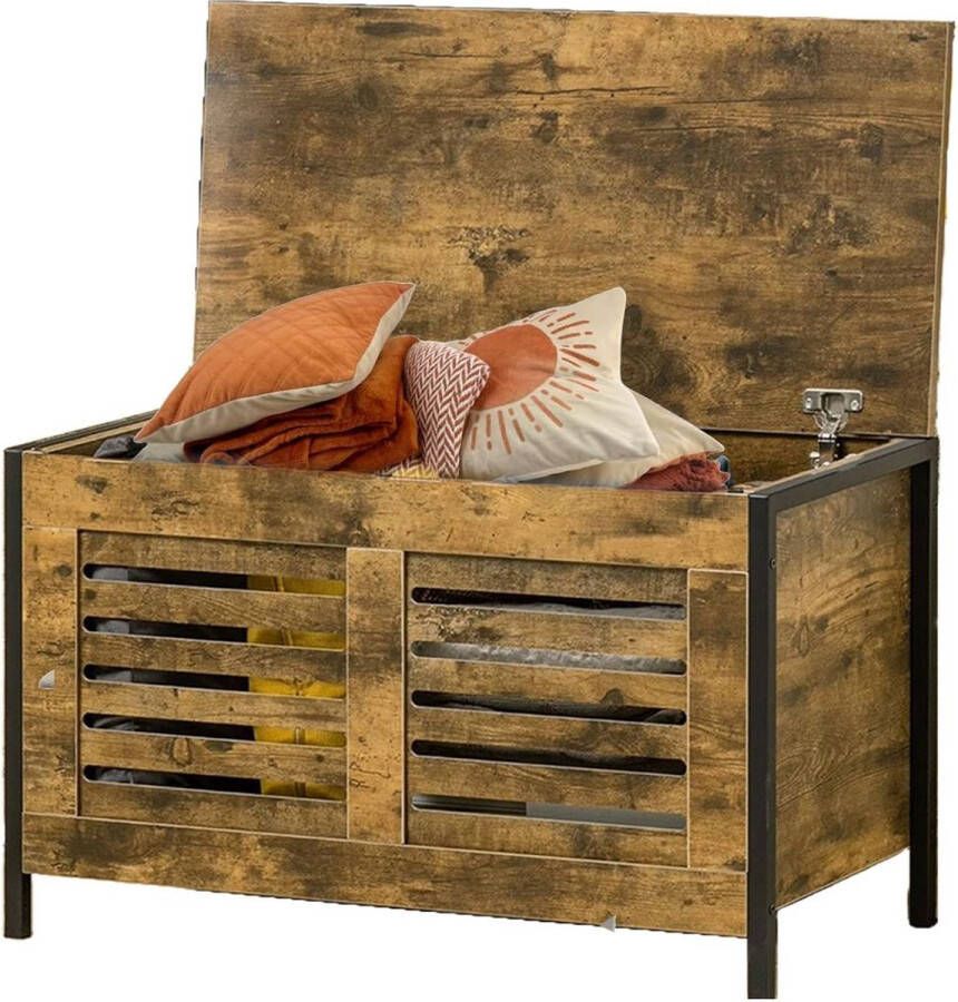 Dailysupplies Tuinkast Tuinkist Tuinkasten voor Buiten Opbergkist 80x40x50cm Hout