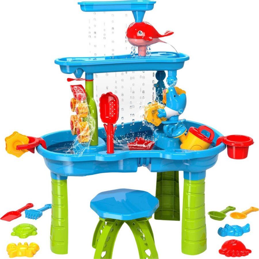 Dailysupplies Watertafel Zandtafel Speeltafel voor Kinderen Activiteiten Tafel voor Baby en Kinderen Blauw XXL