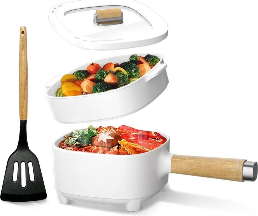 DailySuppllies Hotpot Electrisch Kaasfondue Chinese Fondueset Fonduepannen Wit