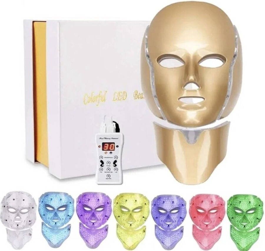 DAKANNA Huidverjongingsapparaat LED Masker LED Gezichtsmasker Lichttherapie Acne Ontspanning Afstandsbediening Anti Stress Anti Rimpel Beter Slapen