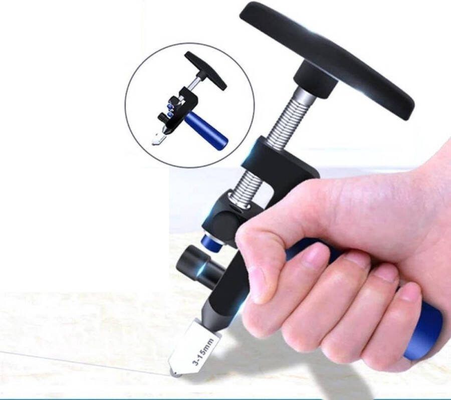 Dakta 2 in 1 Tegelsnijder & Glassnijder Manueel met Diamantpunt Snijmachine Flessen snijder Snijgereedschap Cutter